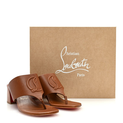 Christian Louboutin Calfskin CL Tongamule 55 Mule 37 Black 9 of 9