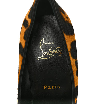 Christian Louboutin Calf Hair Leopard Kate 100 Pumps 37.5 Spicy 7 of 7