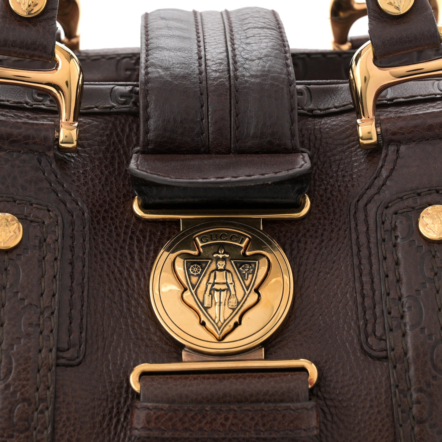 Guccissima Aviatrix Medium Boston Chocolate
