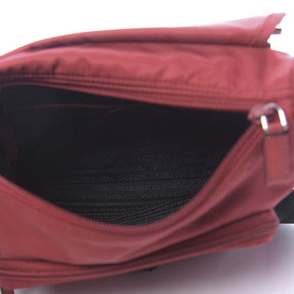 Prada Tessuto Nylon Saffiano Vela Messenger Fuoco 5 of 10