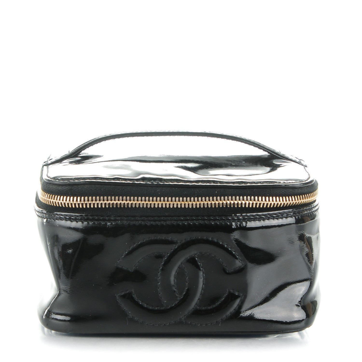 Chanel Patent Vanity Cosmetic Case Black 1 of 6