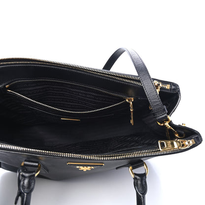 Prada Saffiano Medium Galleria Double Zip Tote Black 4 of 4