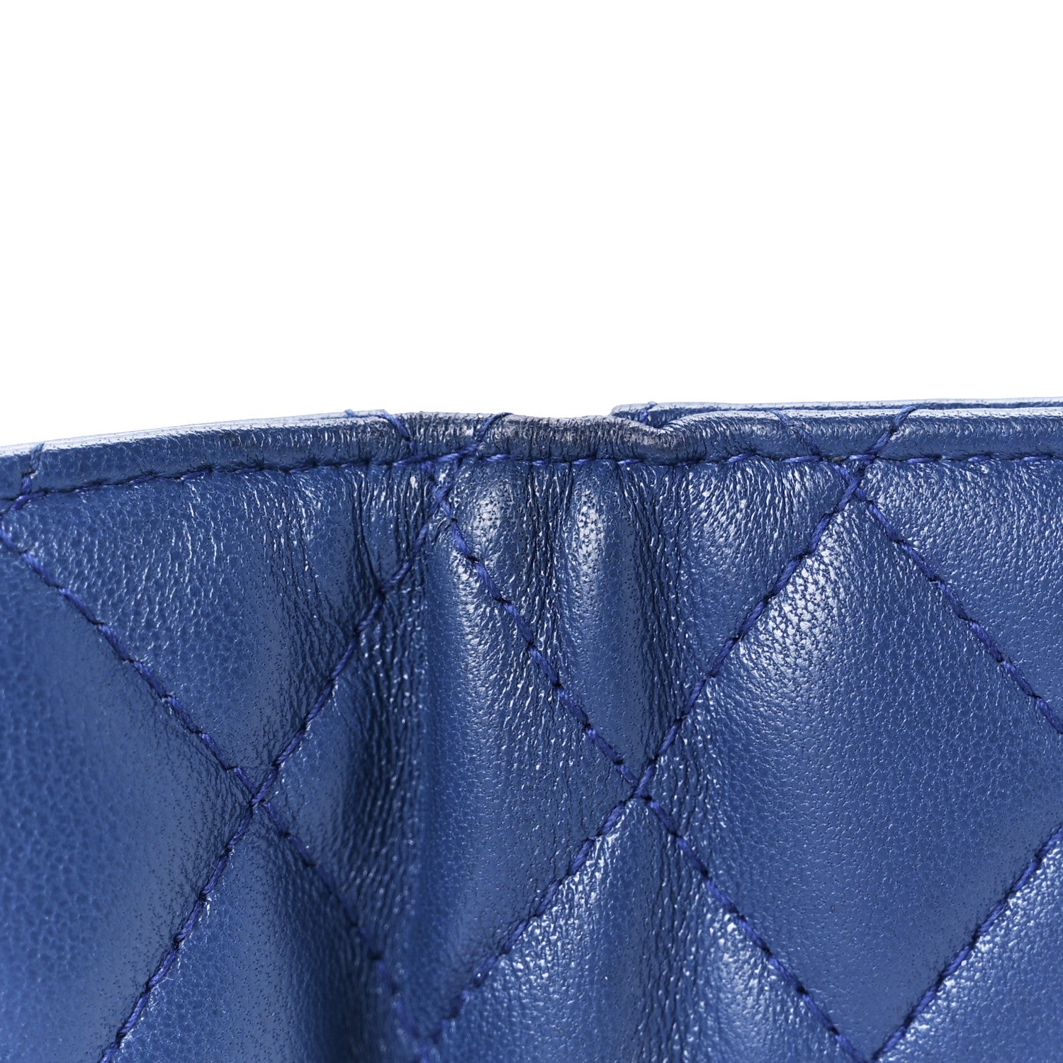 Chanel Lambskin Quilted CC Card Holder Wallet Blue 14 of 16