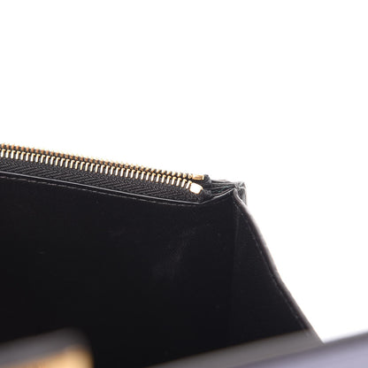 Mulberry Smooth Calfskin Cheyne Clutch Indigo Clay Black 8 of 8