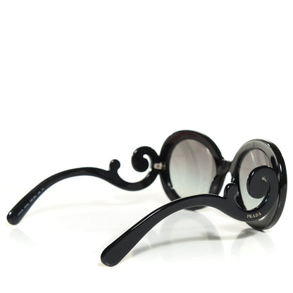 Prada Baroque Sunglasses SPR 27N Black 7 of 10