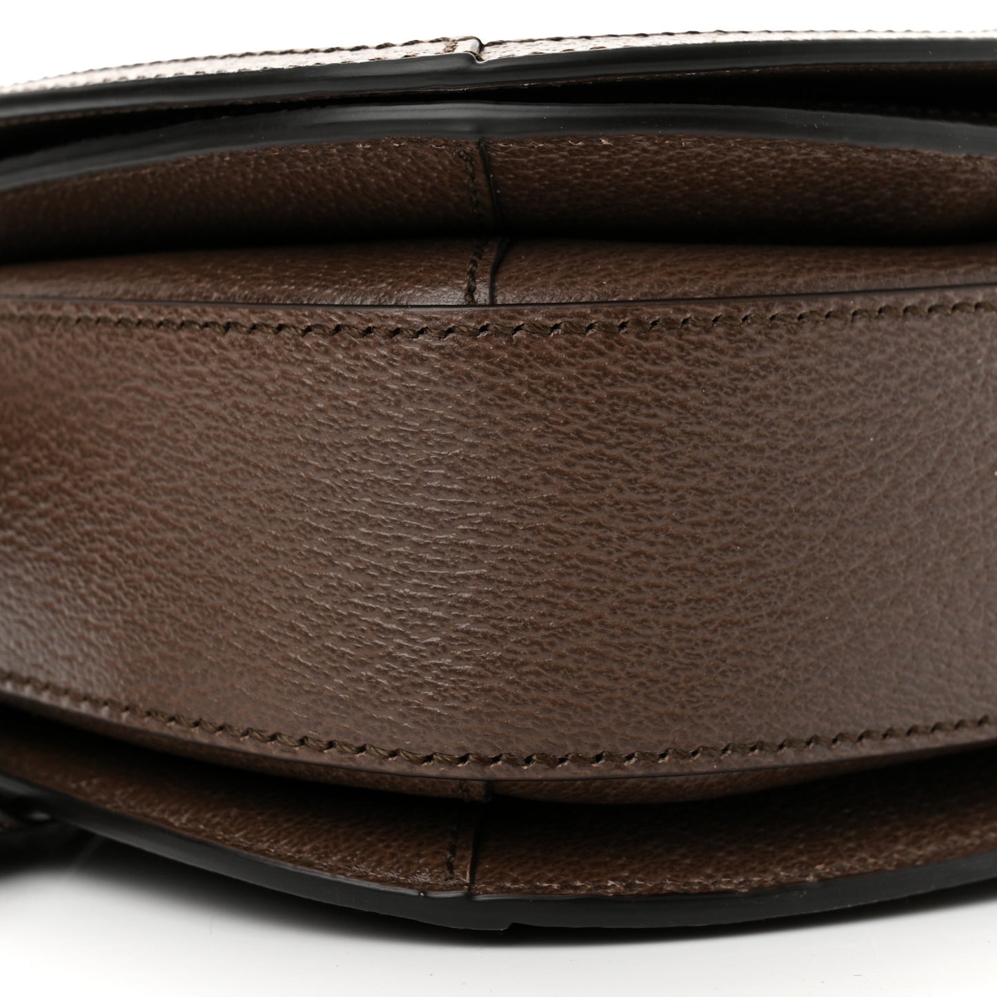 GG Supreme Monogram Web Small Ophidia Flap Messenger Bag Brown