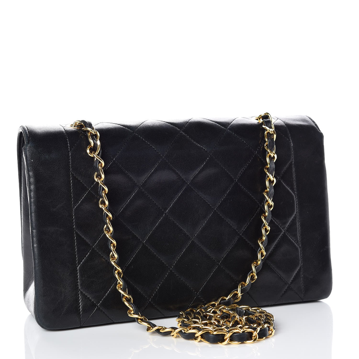 Chanel Lambskin Quilted Medium Single Flap Black 3 of 21