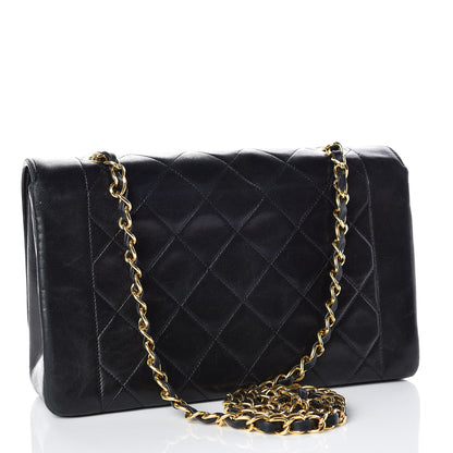 Chanel Lambskin Quilted Medium Single Flap Black 3 of 21
