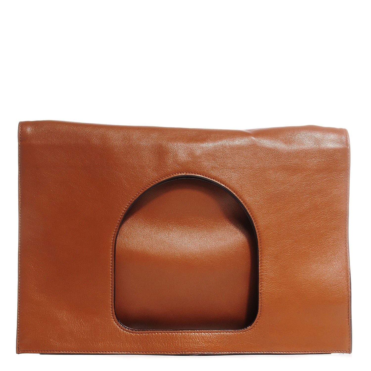 Tom Ford Ramskin Large Alix Padlock and Zip Shoulder Bag Caramel 1 of 9