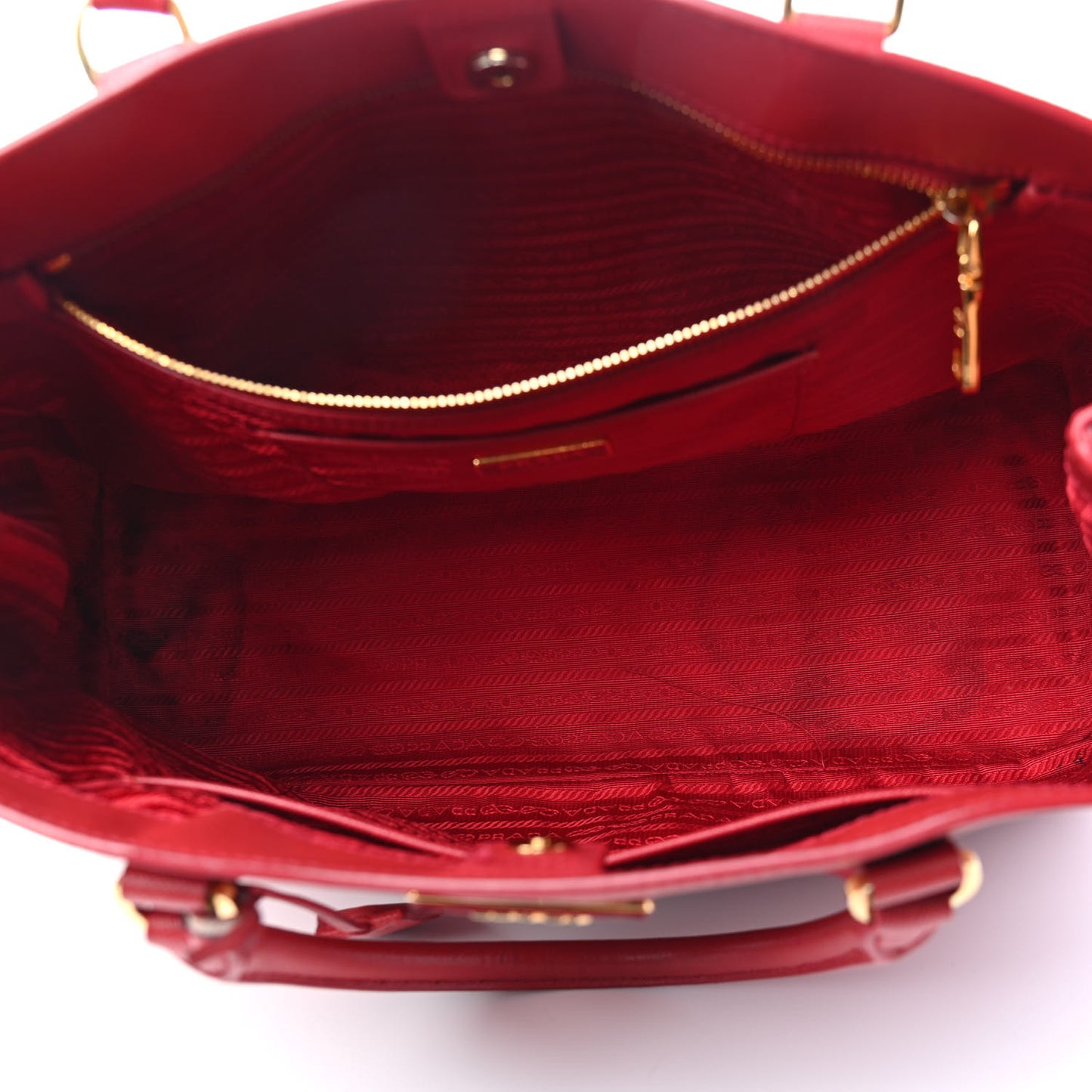 Saffiano Lux Large Tote Fuoco