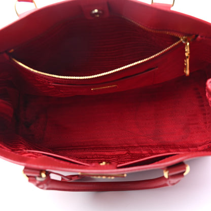 Prada Saffiano Lux Large Tote Fuoco 5 of 19