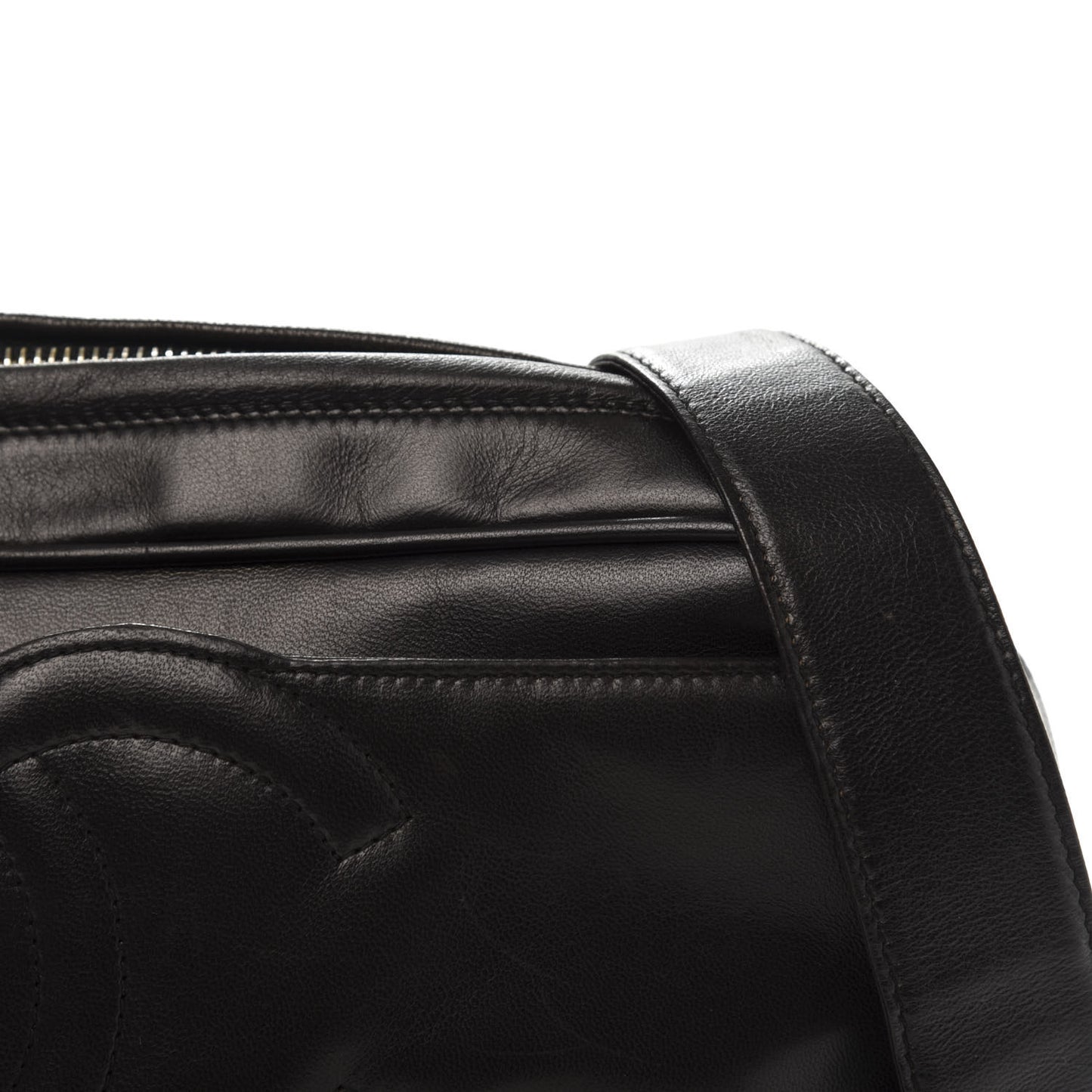 Lambskin CC Tassel Shoulder Bag Black