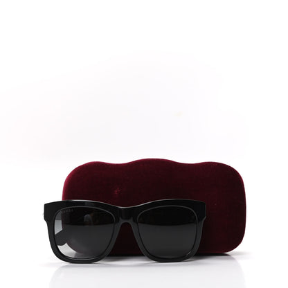 Gucci Acetate Square Frame Sunglasses GG0032S Black 8 of 8