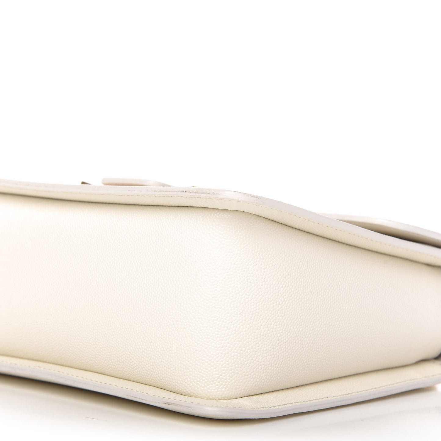 Grained Calfskin Medium Sienna Shoulder Bag Chalk