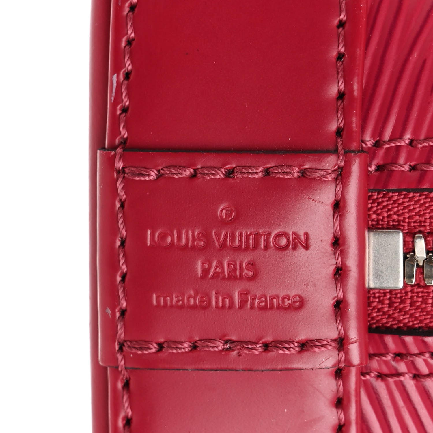 Louis Vuitton Epi Jacquard Alma BB Raspberry 6 of 12