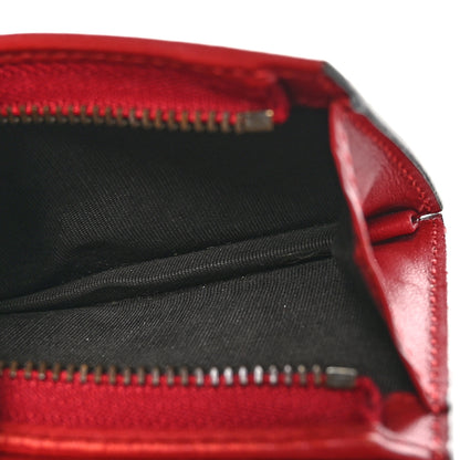 Gucci GG Supreme Monogram Cherry Embellished Card Case Wallet Hibiscus Red 6 of 8