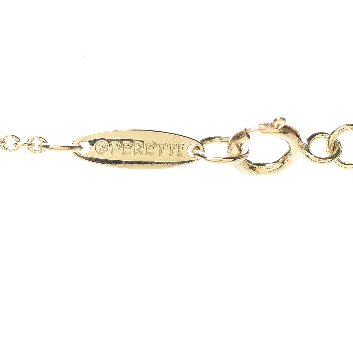 Tiffany 18K Yellow Gold 12mm Elsa Peretti Bean Pendant Necklace 4 of 8