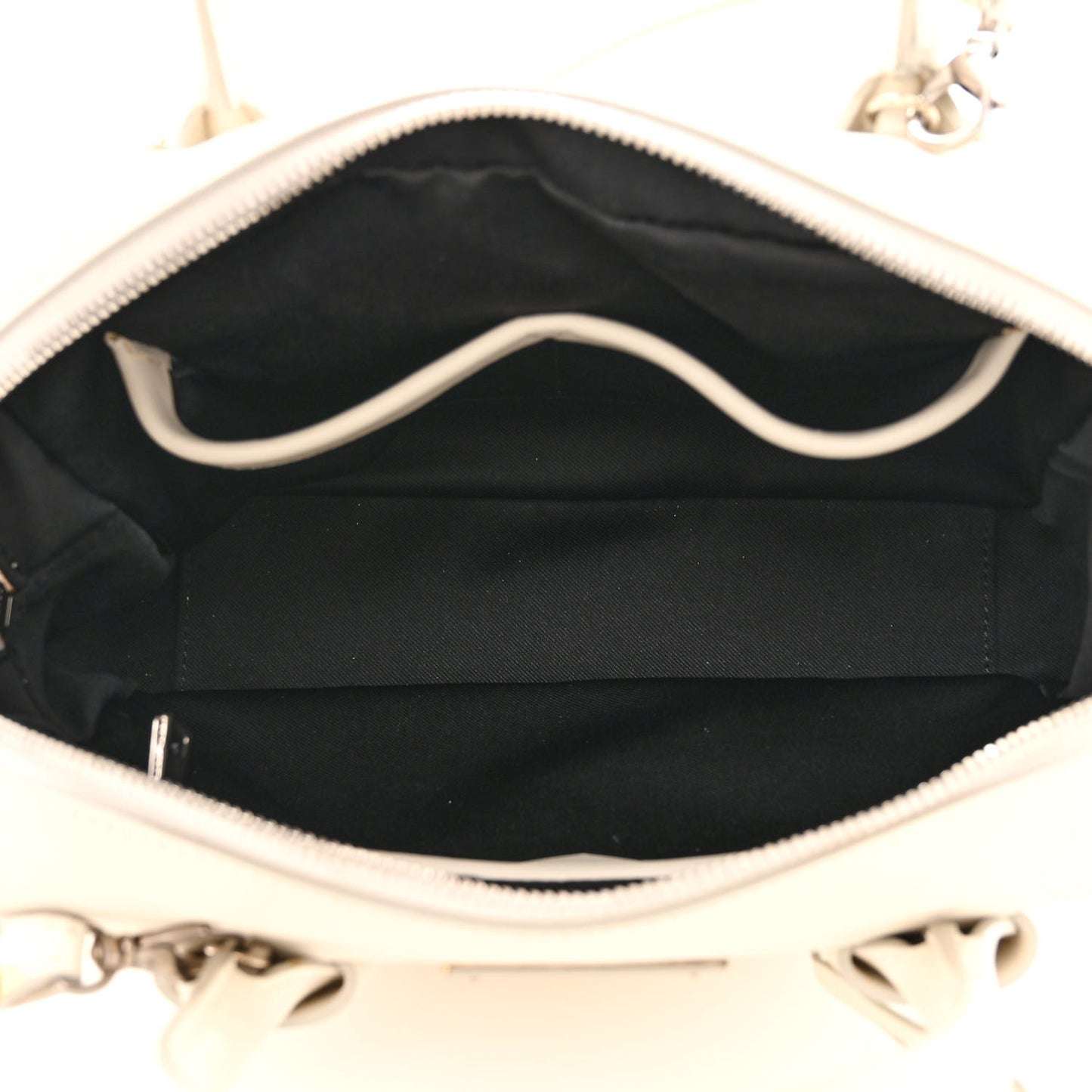 Calfskin Top Handle Bag White