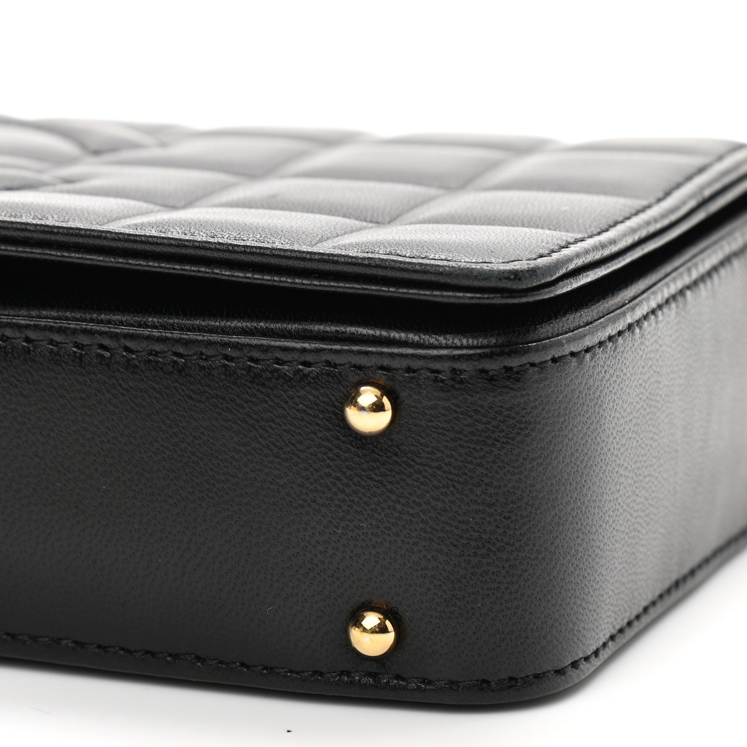 Chanel Lambskin Quilted CC Chocolate Bar Flap Black 10 of 15