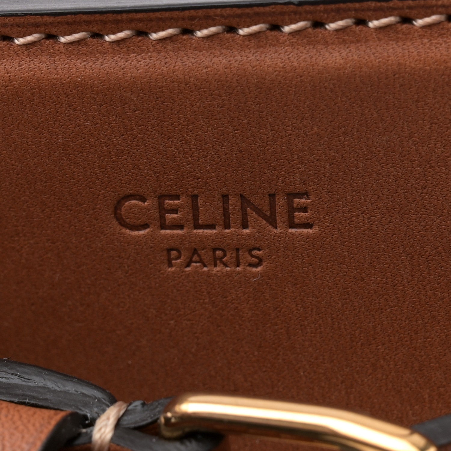Celine Supple Calfskin Medium Conti Tan 6 of 11