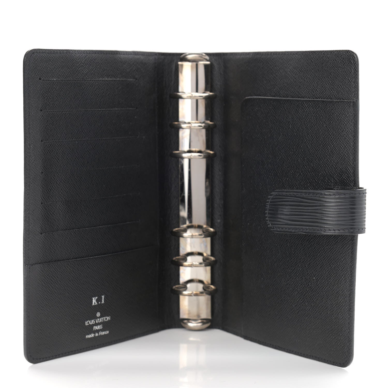 Louis Vuitton Epi Medium Ring Agenda Black 4 of 7