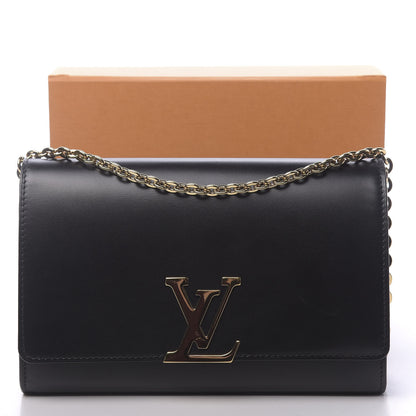 Louis Vuitton Calfskin Chain Louise GM Black 11 of 11