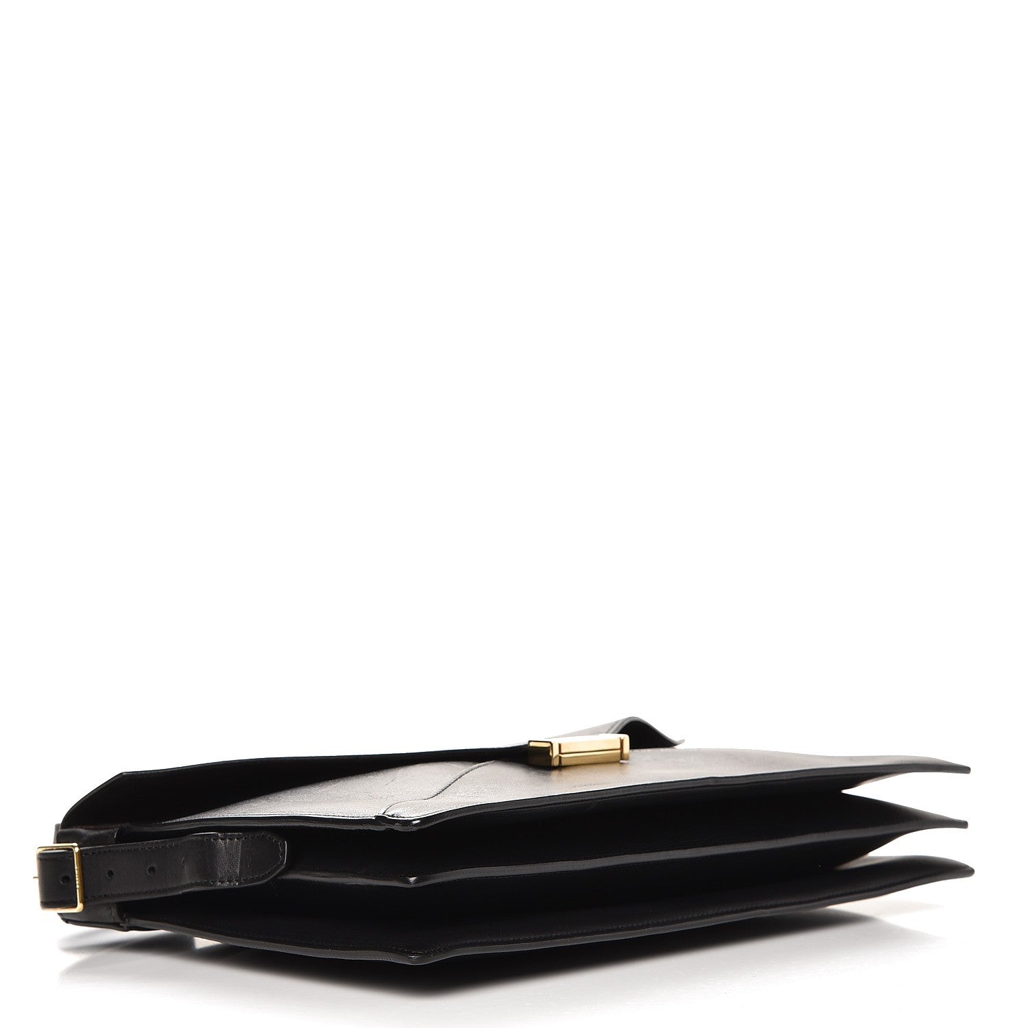 Celine Smooth Calfskin Medium Diamond Shoulder Bag Black 4 of 10
