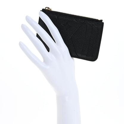 Louis Vuitton Empreinte Monogram Zipped Romy Card Holder Black 2 of 9