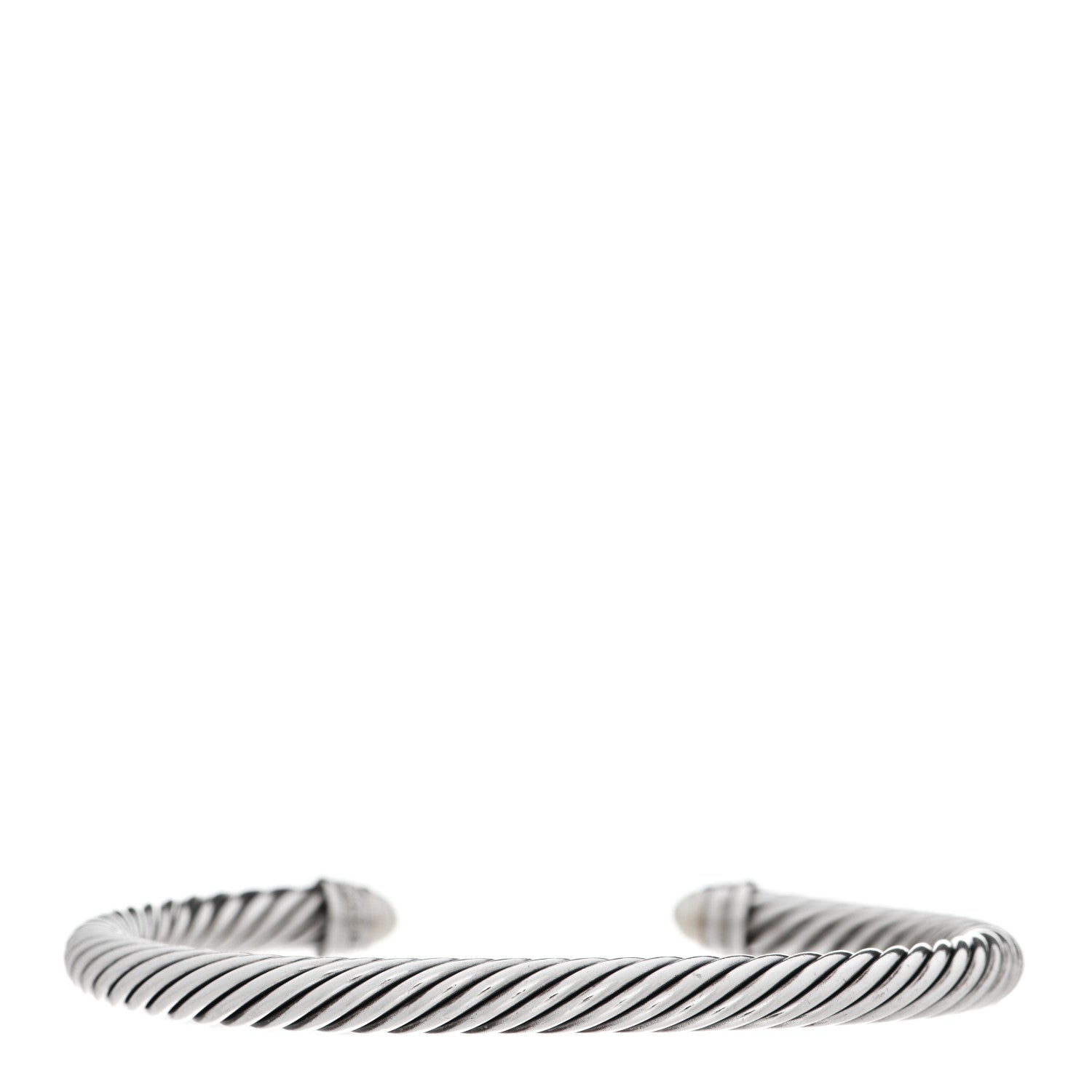 David Yurman Sterling Silver Diamond Pearl 5mm Cable Classics Bracelet 2 of 3