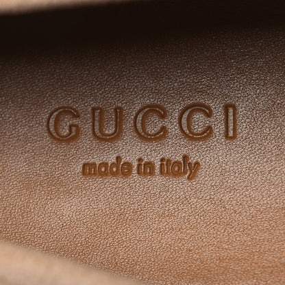 Gucci Suede Horsebit Womens Jordaan Loafers 38 Pink Sand 9 of 11
