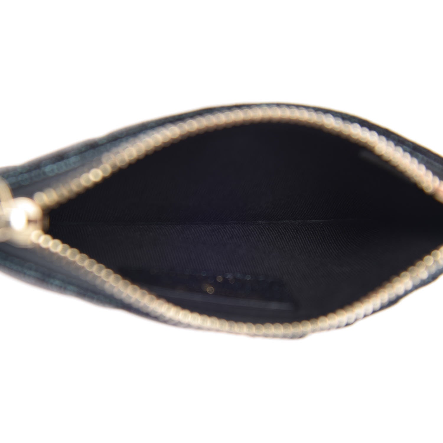 Chanel Iridescent Caviar Quilted Flap Zip Card Holder Black 5 of 9