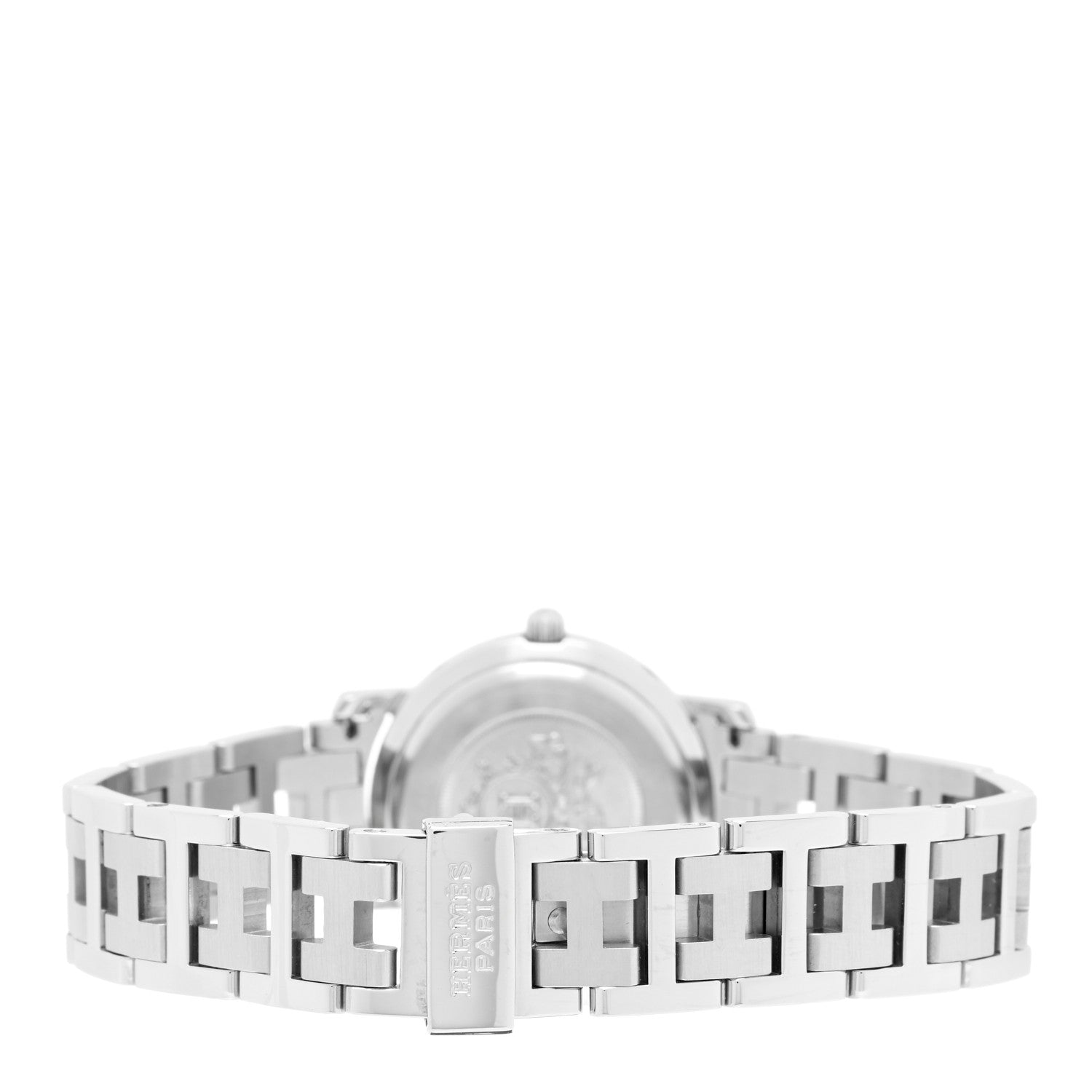 Hermes Stainless Steel 24mm Clipper Quartz Watch White 3 of 4