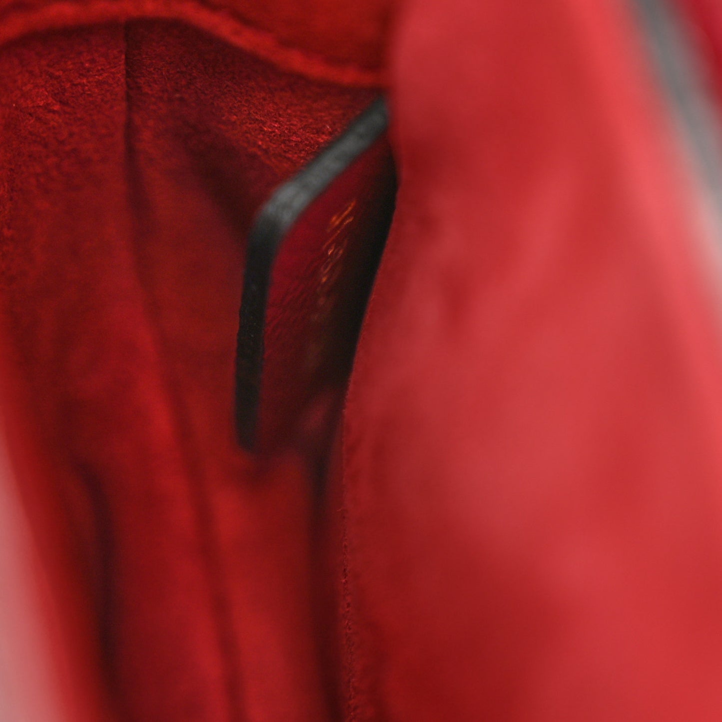 Grained Calfskin Mini Saddle Bag Red