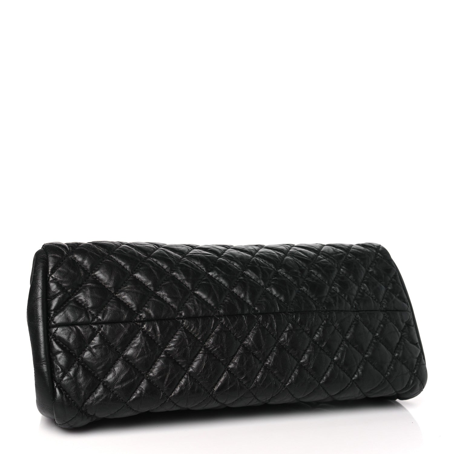 Chanel Aged Calfskin Quilted Medium Just Mademoiselle Black 4 of 10