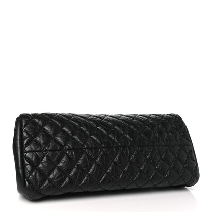 Chanel Aged Calfskin Quilted Medium Just Mademoiselle Black 4 of 10