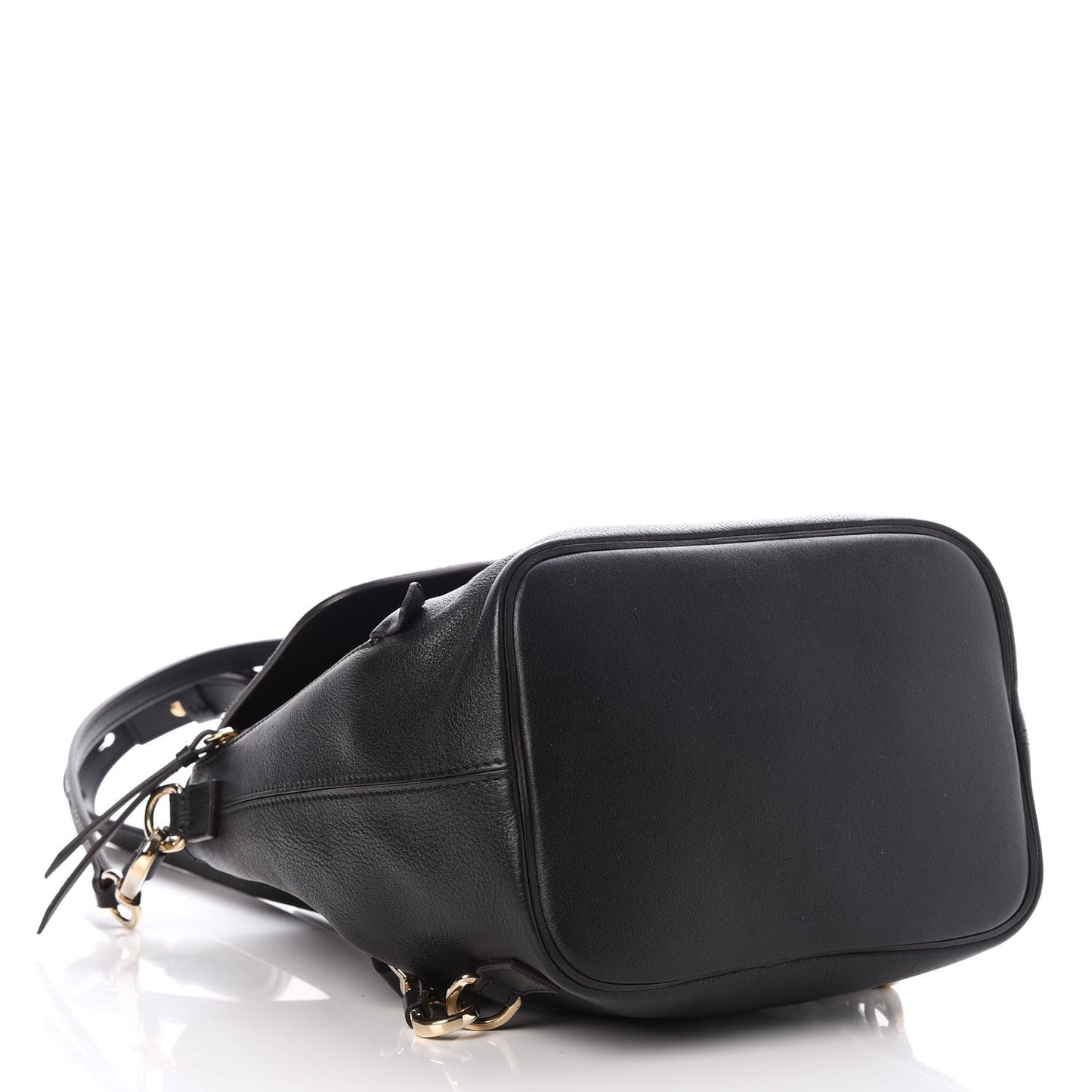 Suede Calfskin Small Faye Backpack Black