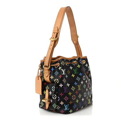 Louis Vuitton Monogram Multicolor Petit Noe Black 3 of 11