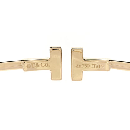 Tiffany 18K Yellow Gold Narrow T Wire Bracelet 3 of 3