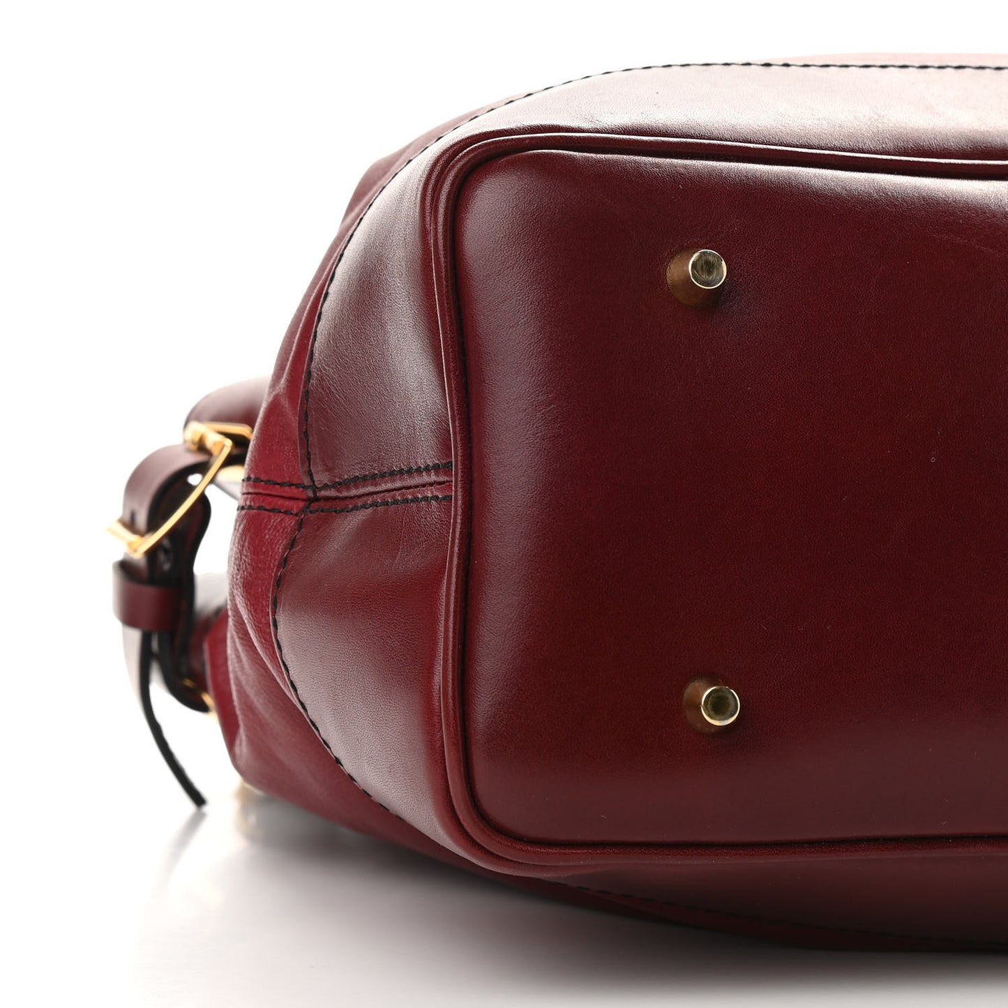 Lambskin Small Hepburn Satchel Red