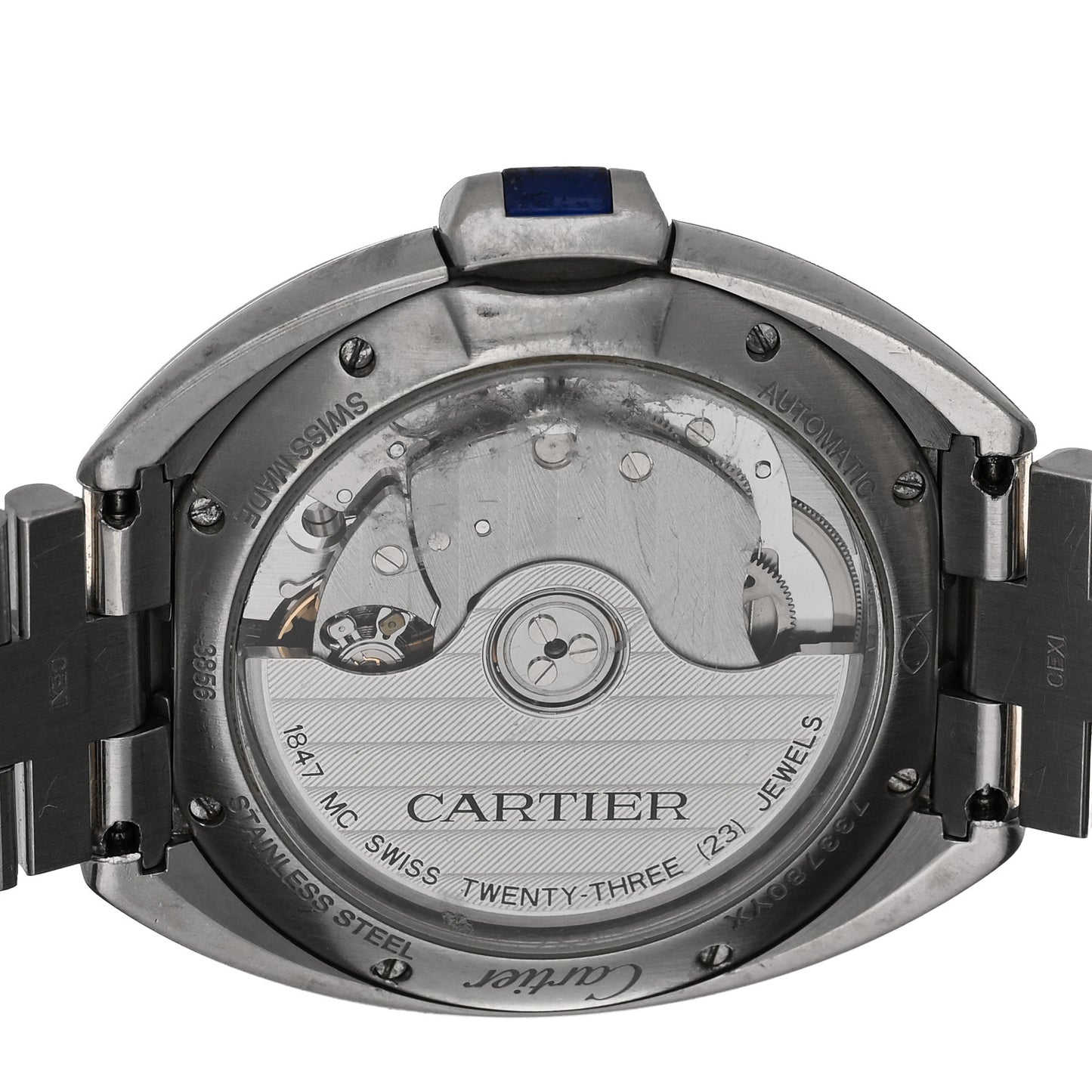 Stainless Steel 35mm Cle De Automatic Watch