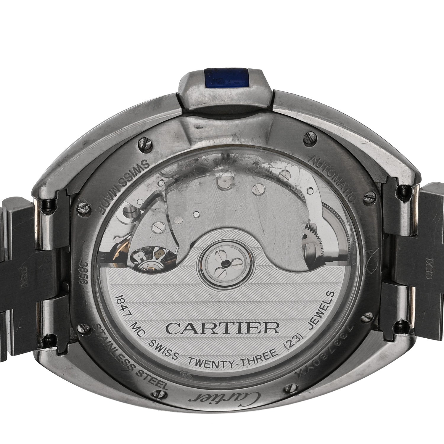 Cartier Stainless Steel 35mm Cle De Automatic Watch 4 of 5