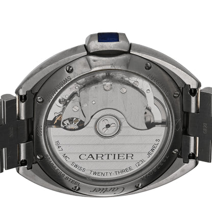Cartier Stainless Steel 35mm Cle De Automatic Watch 4 of 5