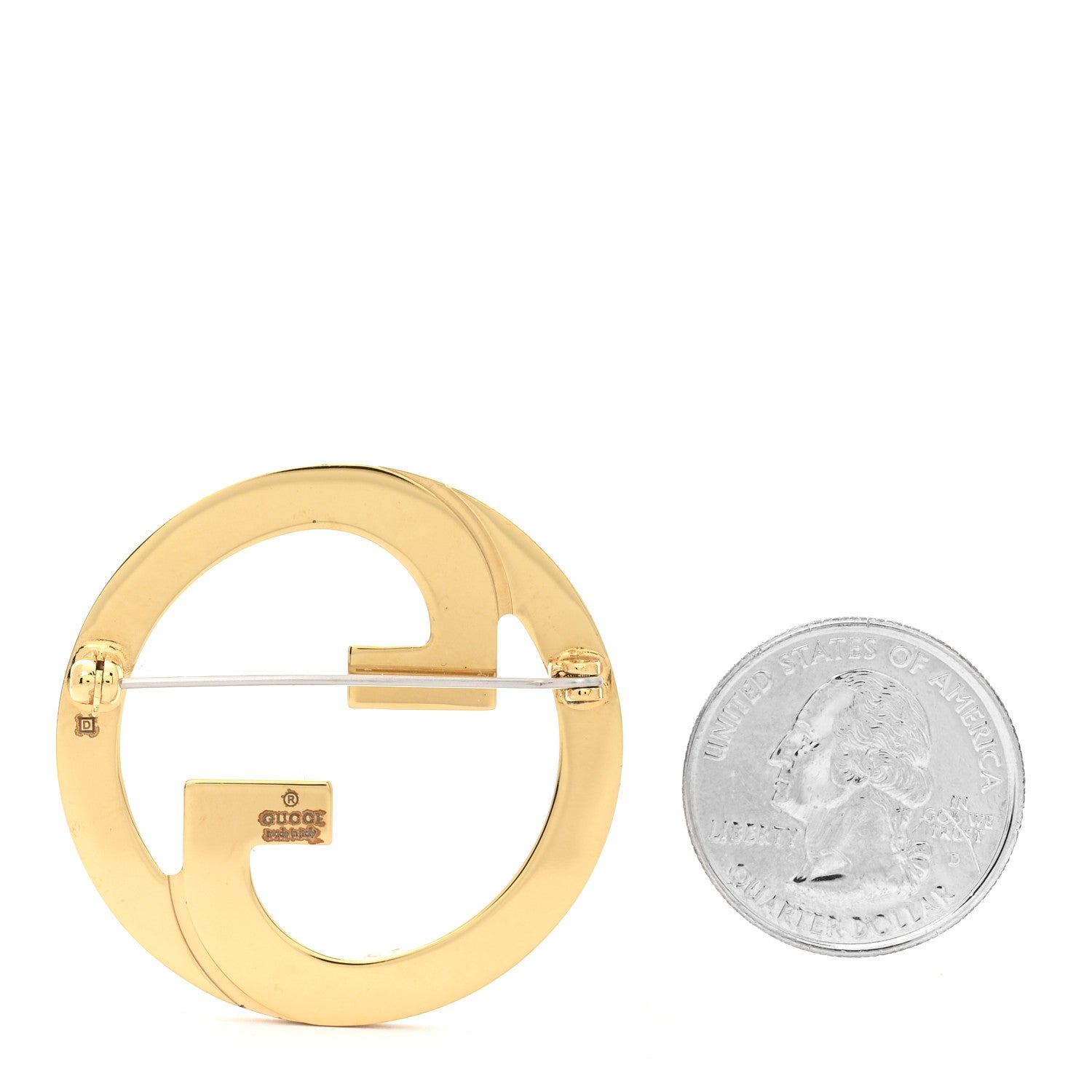 Gucci Metal Enamel Blondie Brooch New Ivoire 2 of 5