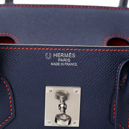 Hermes Epsom Horseshoe Birkin 35 Bleu Saphir Capucine 5 of 10