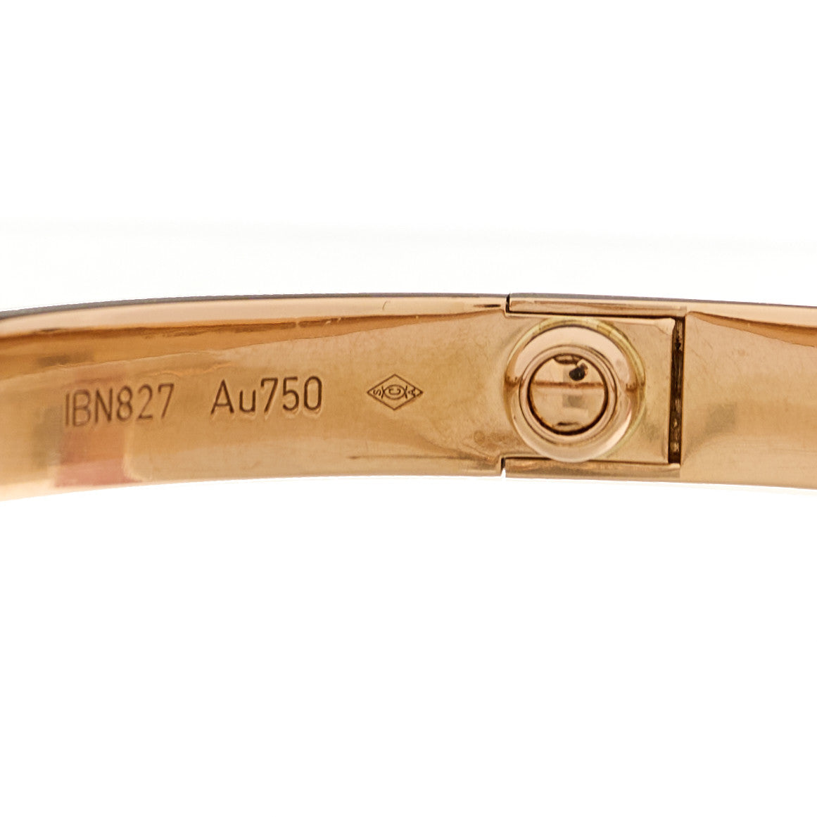18K Pink Gold LOVE Bracelet 17