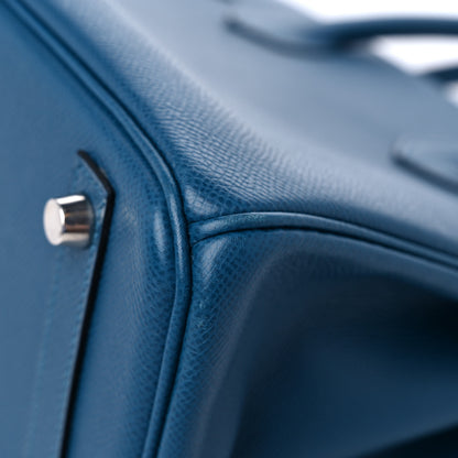 Hermes Epsom Birkin 30 Bleu Thalassa 11 of 15