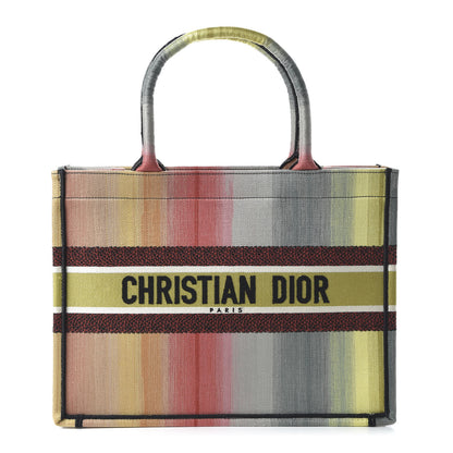 Christian Dior Canvas Embroidered Medium Dioraura Book Tote Multicolor 1 of 10