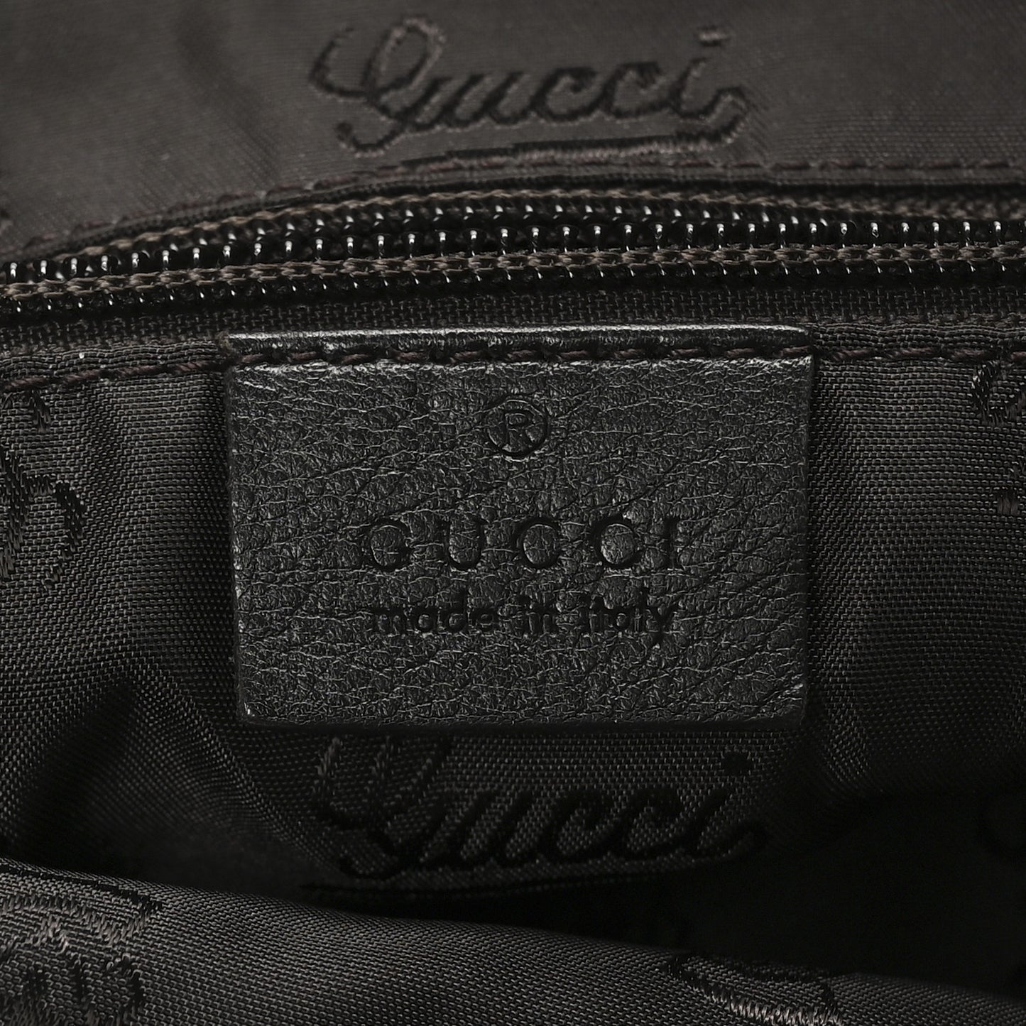 Guccissima Medium Flat Messenger Bag Black