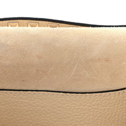 Valentino Garavani Pebbled Calfskin Medium Rockstud Flip Lock Crossbody Bag Light Ivory 11 of 14