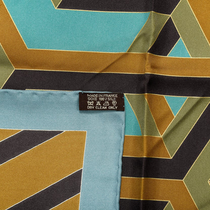 Hermes Silk Carre Cube Scarf 90 5 of 5